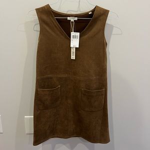 Max Studio London, Brown Suede Dress, Size XS, New With Tags